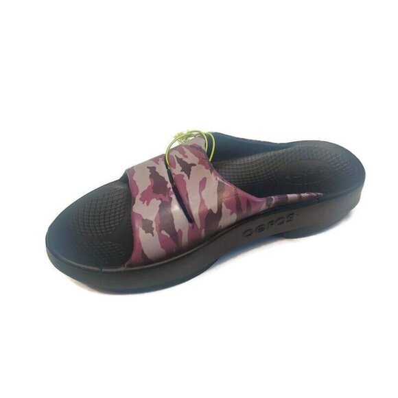 OOFOS Ooahh Limited Recovery Slide Womens Size 5 Pool Sandal Purple Camo - Picture 5 of 11